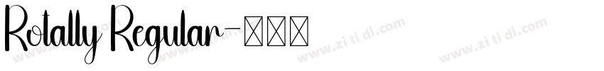 Rotally Regular字体转换